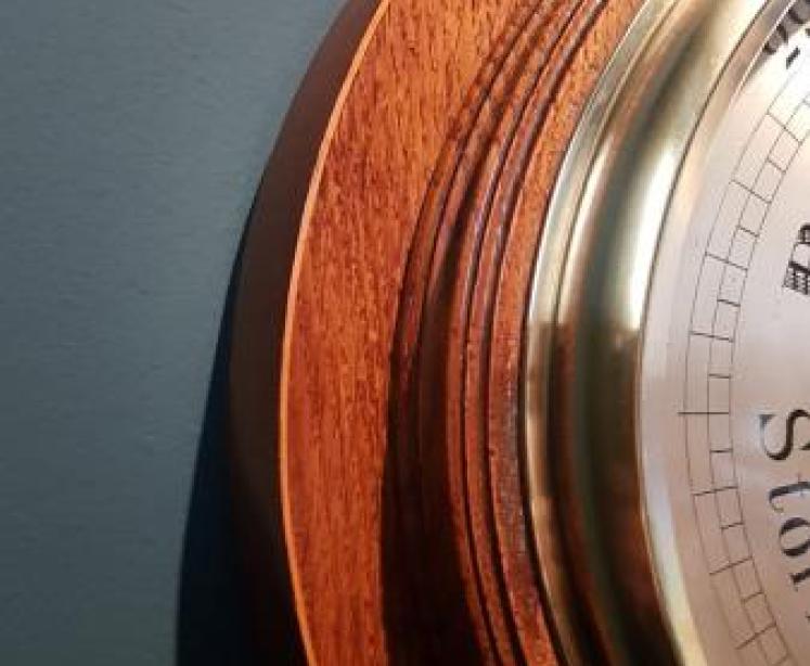 Superb Victorian Inlaid Banjo Barometer - Image 4