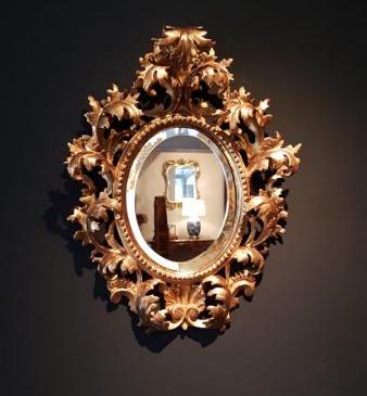Small Victorian Florentine Mirror