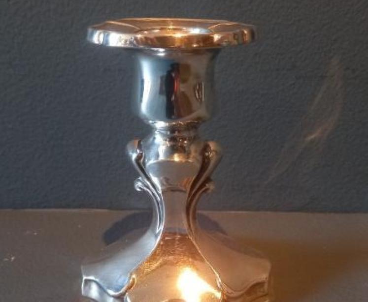 Pair of Edwardian Silver Shaped Candlesticks - Image 3