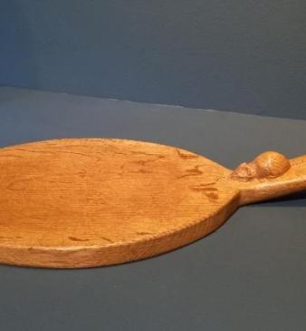 Original Mouseman Solid Oak Cheeseboard