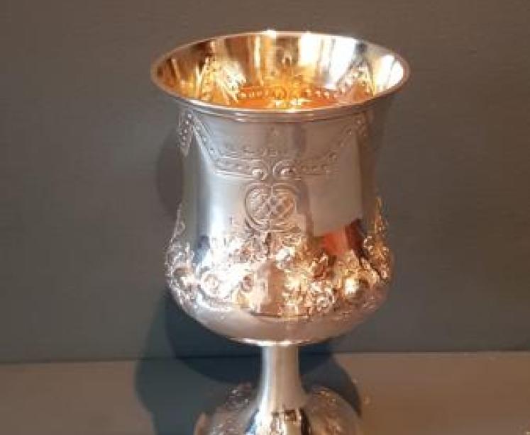 Fine Quality Early Victorian Silver Goblet - Image 1