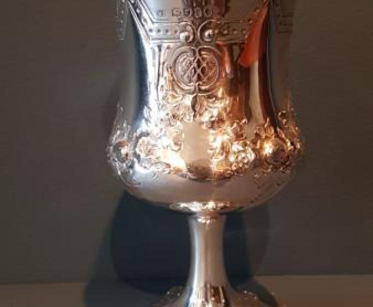 Fine Quality Early Victorian Silver Goblet - Image 2