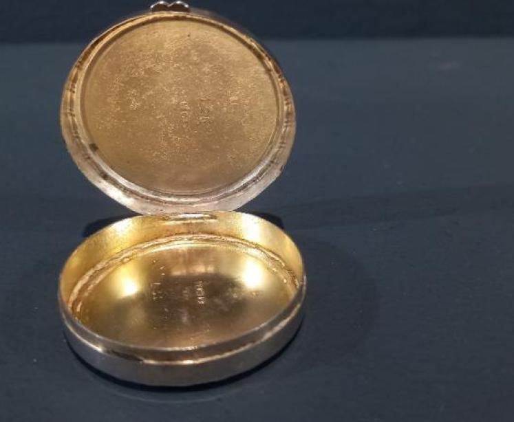 George VI Period Silver & Jade Green Pill Box - Image 5