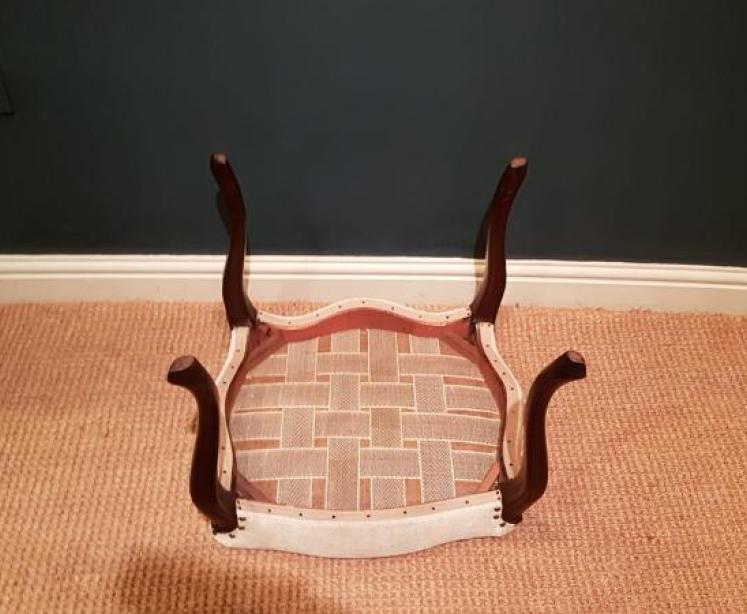 Victorian Rosewood Cabriole Leg Stool - Image 4