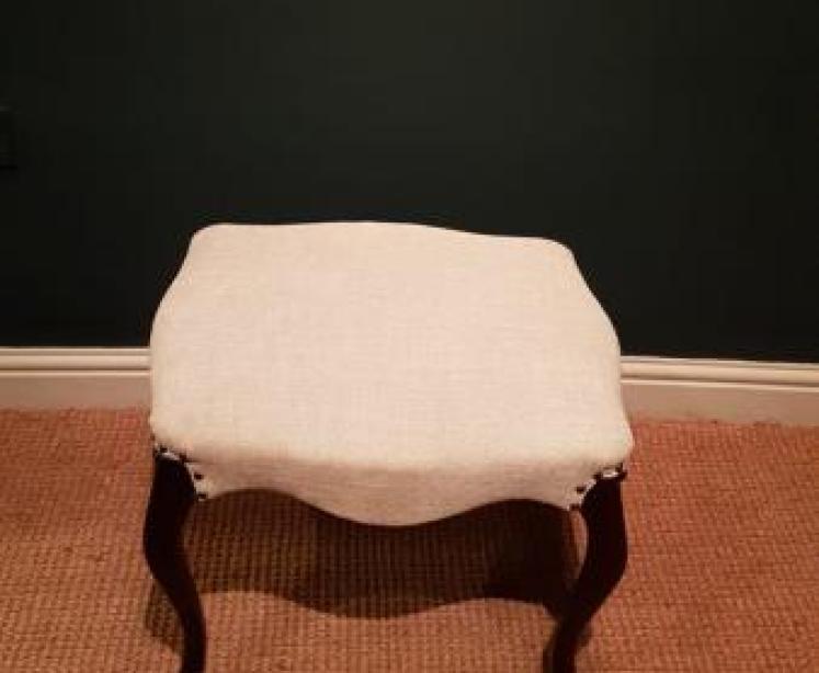 Victorian Rosewood Cabriole Leg Stool - Image 5