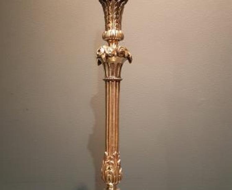 Superb Edwardian Cast Brass Table Lamp - Image 2