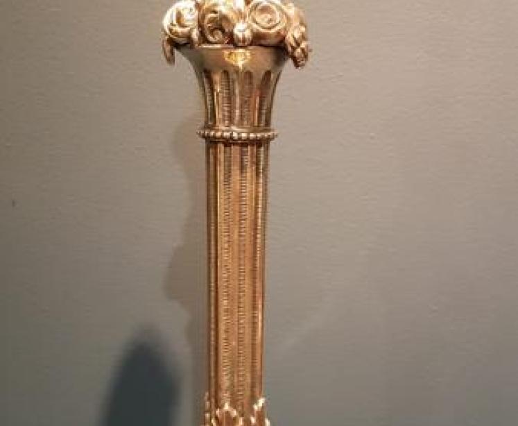 Superb Edwardian Cast Brass Table Lamp - Image 4