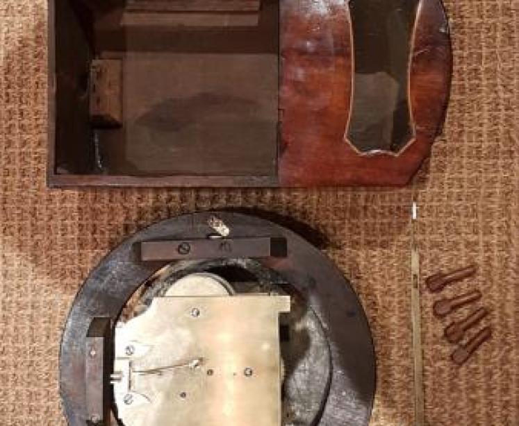 8" Drop Dial Single Fusee Wall Clock - Image 2