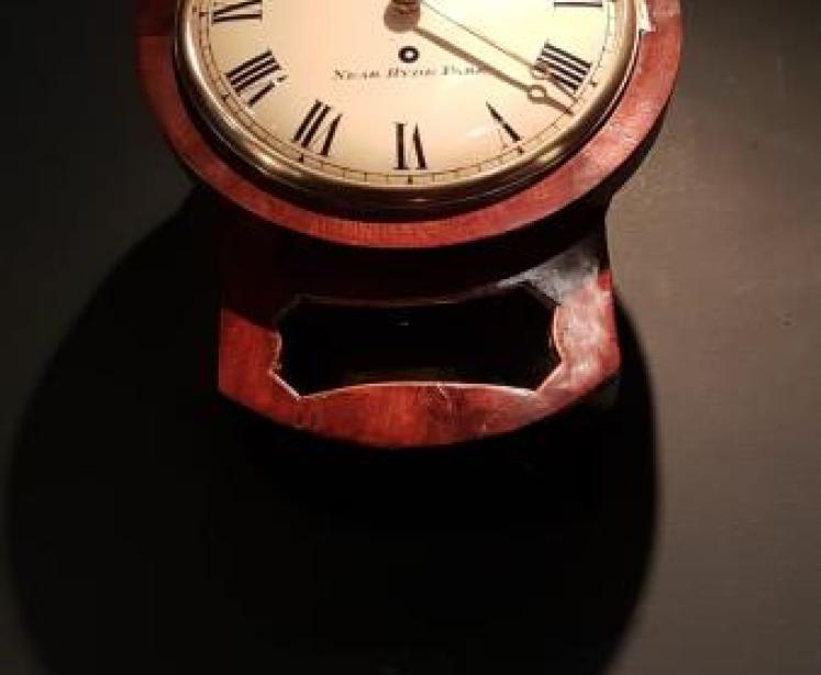 8" Drop Dial Single Fusee Wall Clock - Image 3