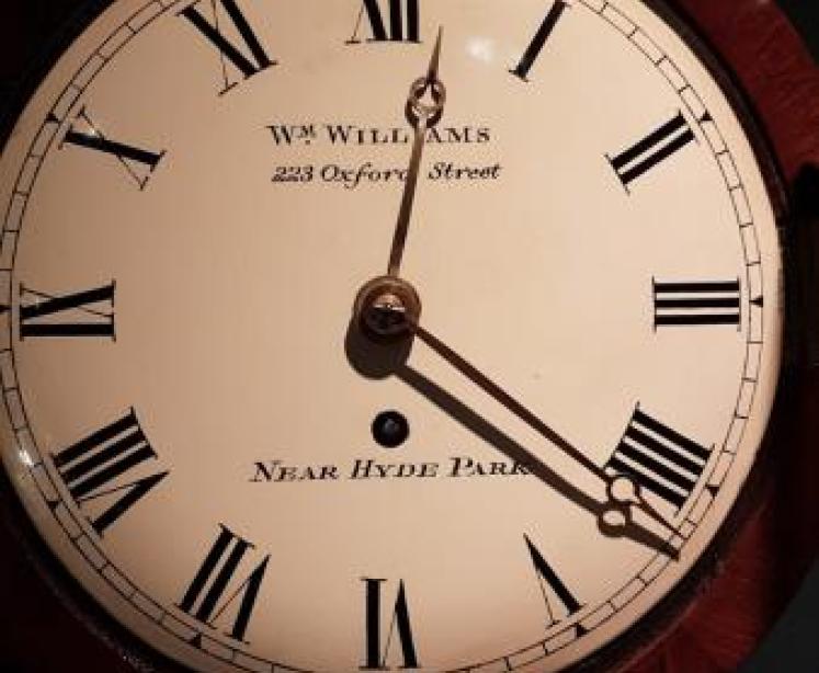 8" Drop Dial Single Fusee Wall Clock - Image 5