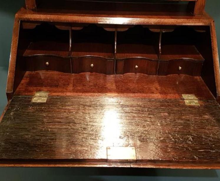 Walnut Bureau Mirror - Image 7