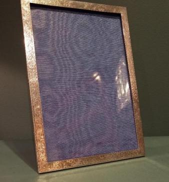 Large George V Period Silver Engraved Photo Frame