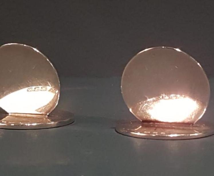 Pair of George V Silver Owl Menu Holders - Image 5