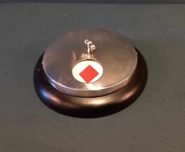 Antique Silver & Ebony Whist Marker - Image 1