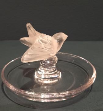 Lalique Opalescent Bird Ring Tray