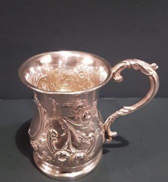 Victorian Silver Christening Mug