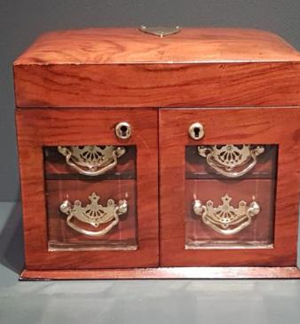 Victorian Walnut Jewellery Box