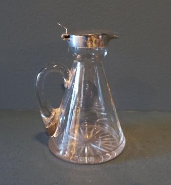 Antique Silver Whisky Noggin Decanter