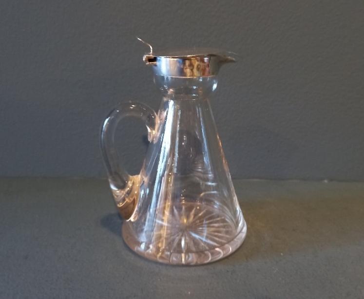 Antique Silver Whisky Noggin Decanter - Image 1