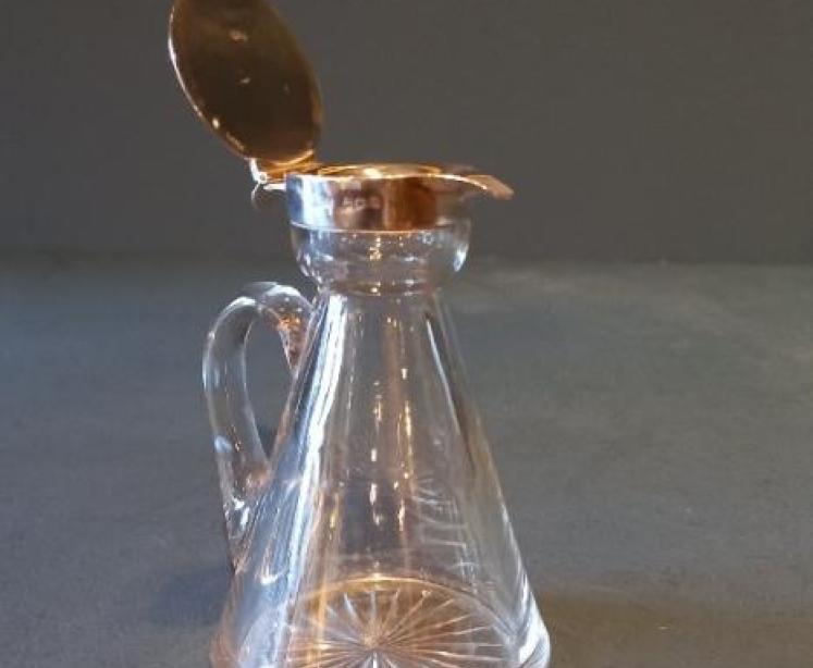 Antique Silver Whisky Noggin Decanter - Image 3