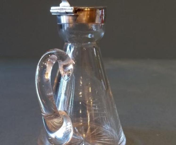 Antique Silver Whisky Noggin Decanter - Image 5