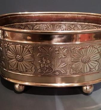 Victorian Brass Planter