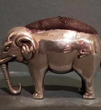 Edwardian Silver Elephant Pin Cushion