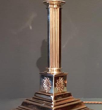 Edwardian Brass Table Lamp