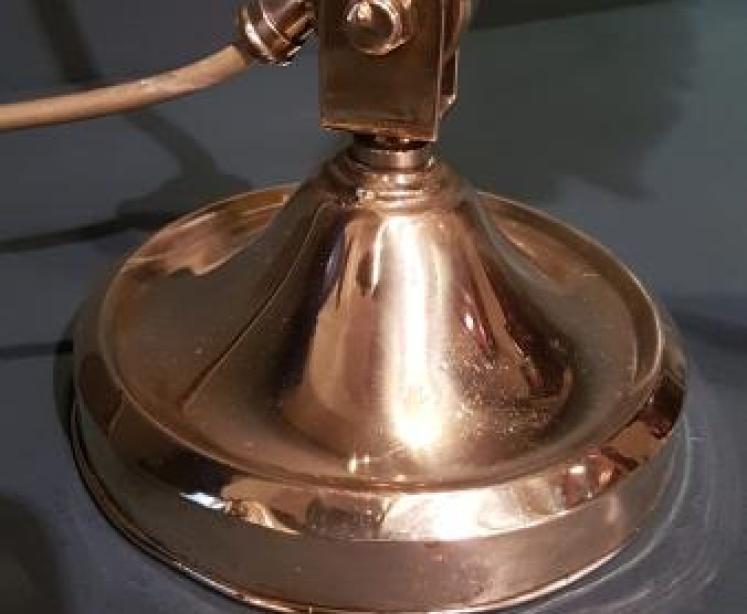 1920's Solid Brass Adjustable Desk Lamp - Image 5