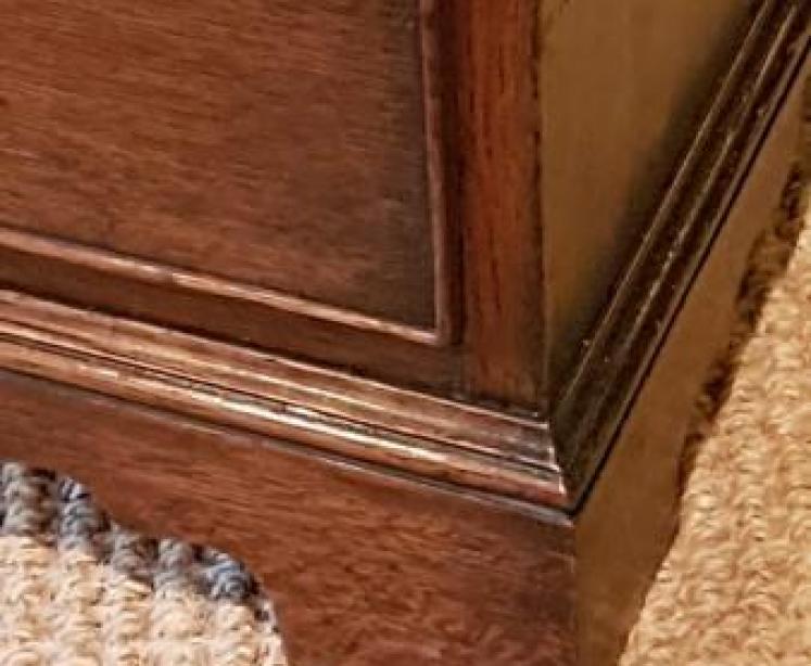 Small George III Period Oak Country House Chest - Image 3