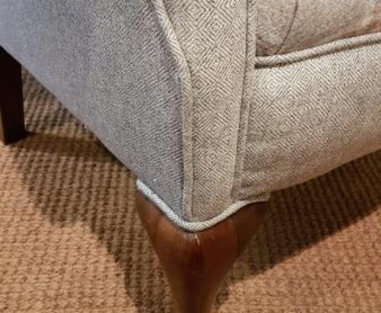 Matching Pair of Edwardian Wing Back Arm Chairs - Image 5