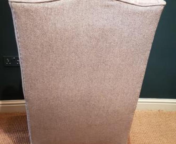 Matching Pair of Edwardian Wing Back Arm Chairs - Image 7