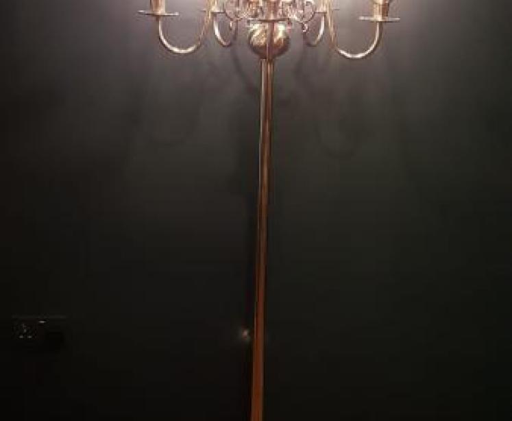 Edwardian Brass Lamp Standard - Image 2