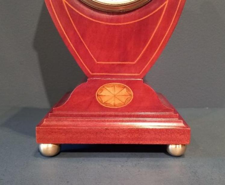 Superb Antique Inlaid Pateras Top Mantel Clock - Image 4