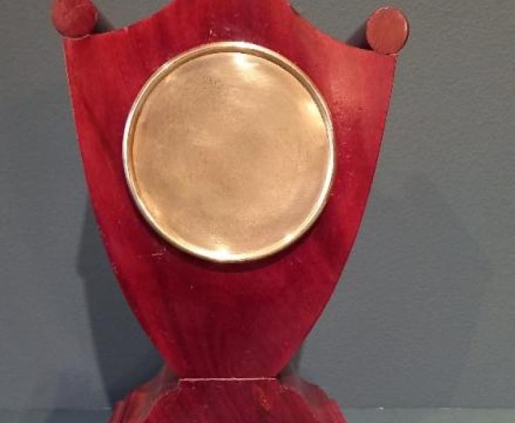 Superb Antique Inlaid Pateras Top Mantel Clock - Image 6