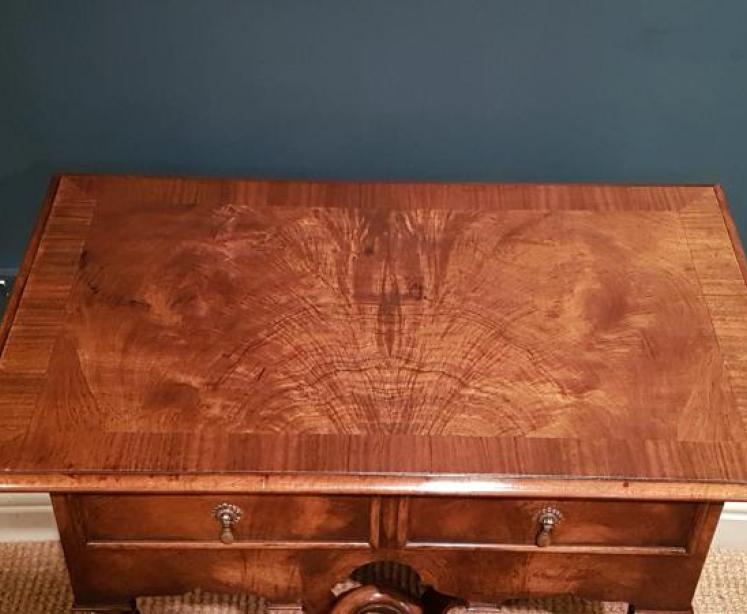 William and Mary Style Walnut Side Table - Image 3