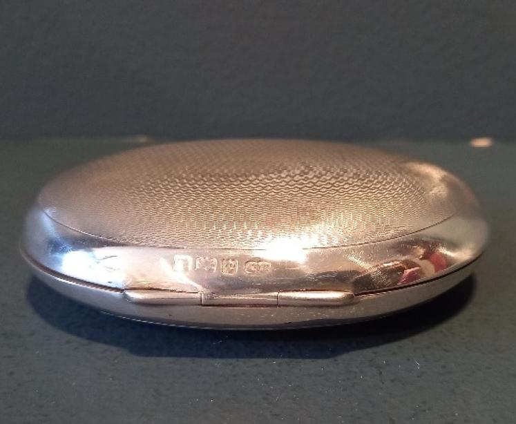 George V Period Silver Oval Pocket Snuff Box - Image 3