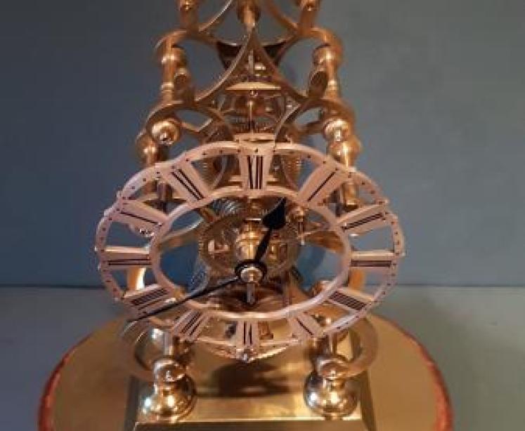 Victorian Single Fusee Skeleton Clock - Image 4