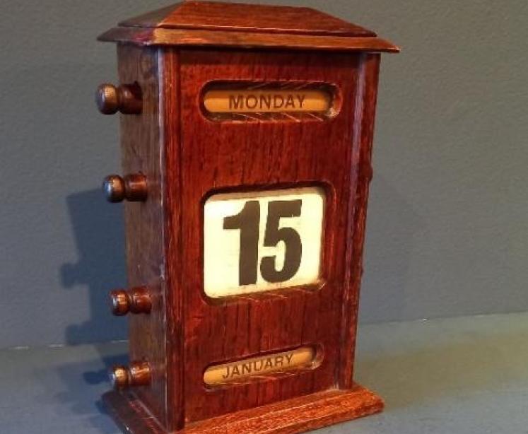 Late Victorian Perpetual Desk Calendar - Image 1