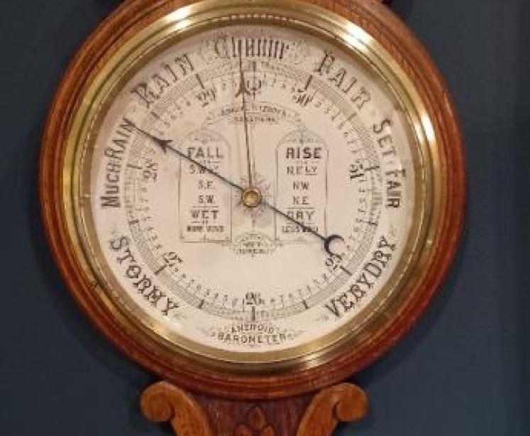 Antique Admiral Fitzroy Banjo Barometer - Image 3