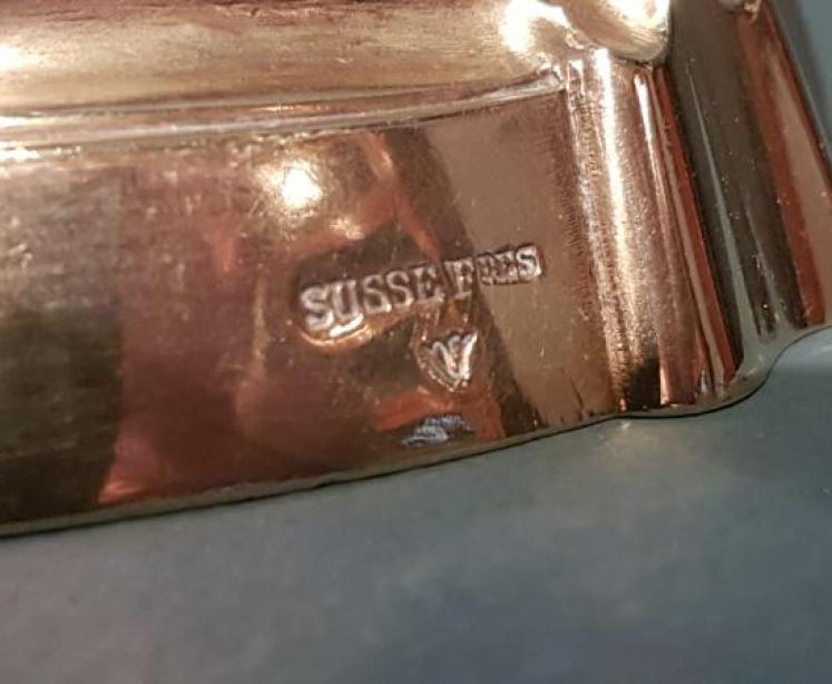 Pair of Art Nouveau Cast Brass Candlesticks - Image 4