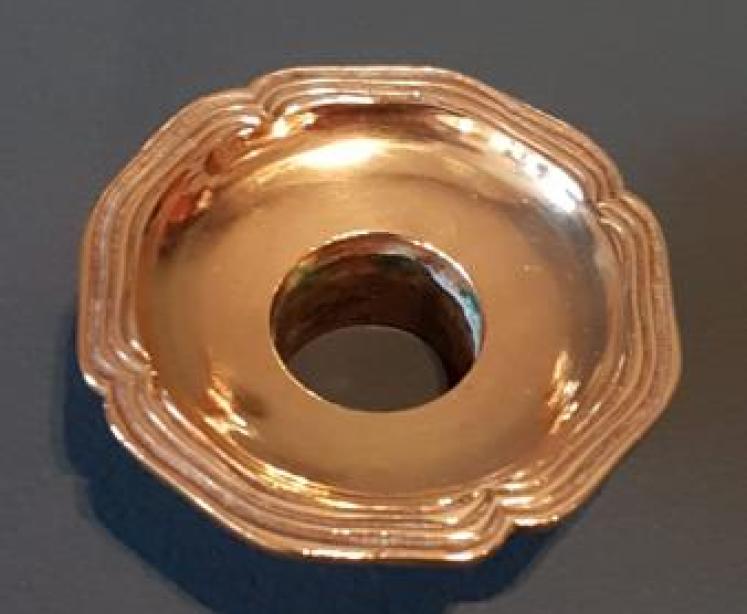 Pair of Art Nouveau Cast Brass Candlesticks - Image 7