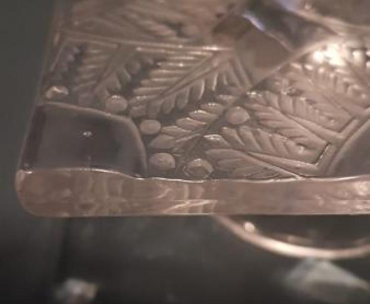 Pair of Lalique Chantily Pattern Candlesticks - Image 7