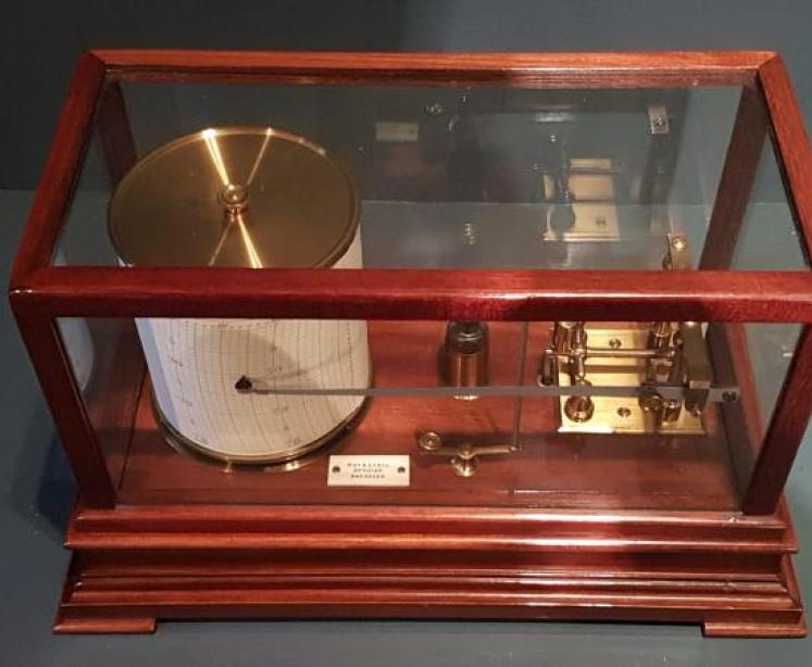 Small Edwardian Mahogany Barograph - Image 6