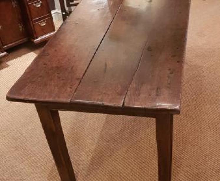 Superb George III Oak 6 Seater Table - Image 7