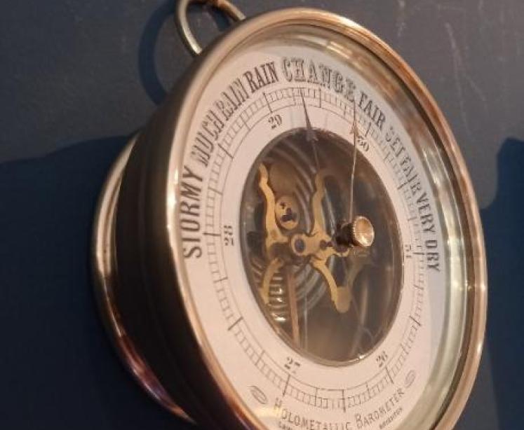 Small Antique Brighton Marine Barometer - Image 3