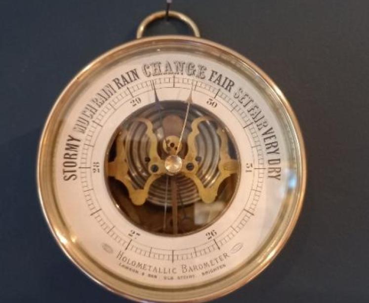 Small Antique Brighton Marine Barometer - Image 5