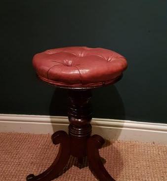 Regency Mahogany Revolving Stool
