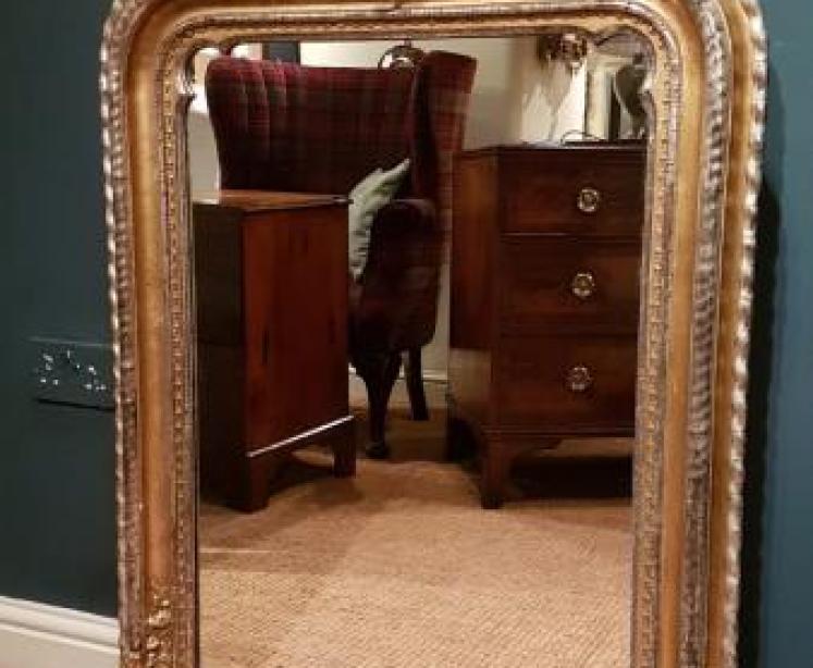 Victorian Timber Gilt Mirror - Image 7