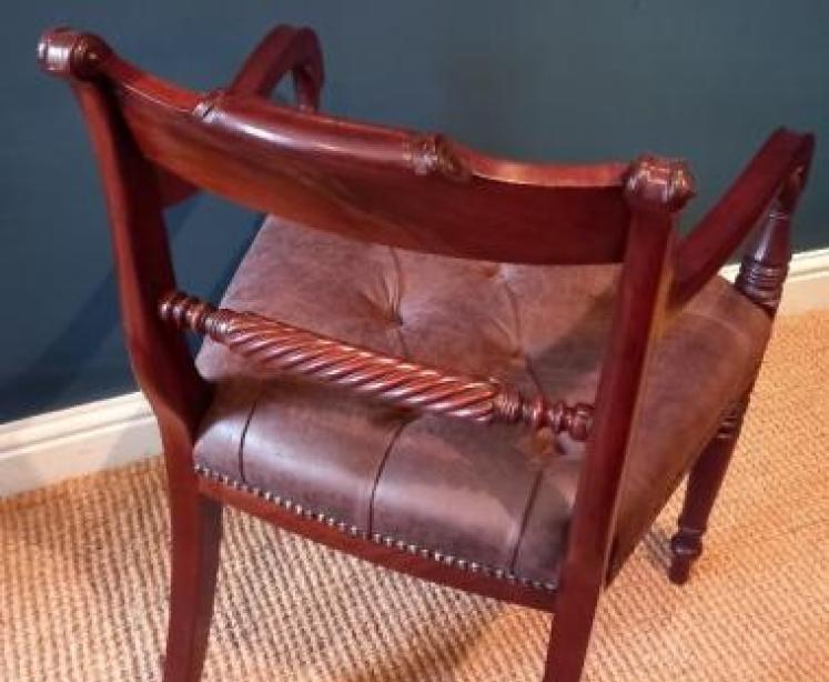 Fine Regency Mahogany Carver Armchair - Image 4